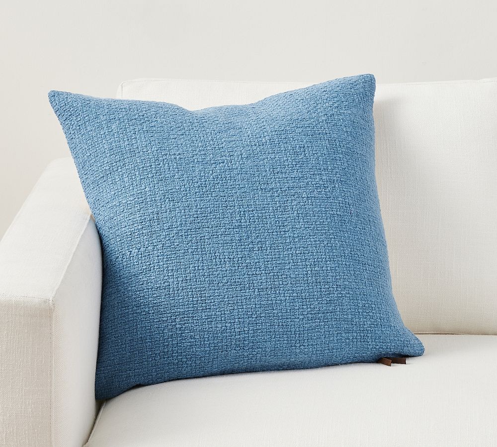 Textured Solid Slub Throw Pillow Pottery Barn