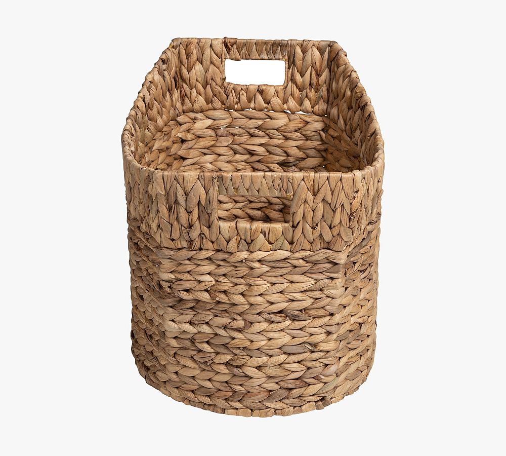 Water Hyacinth Baskets Set of 3 Pottery Barn