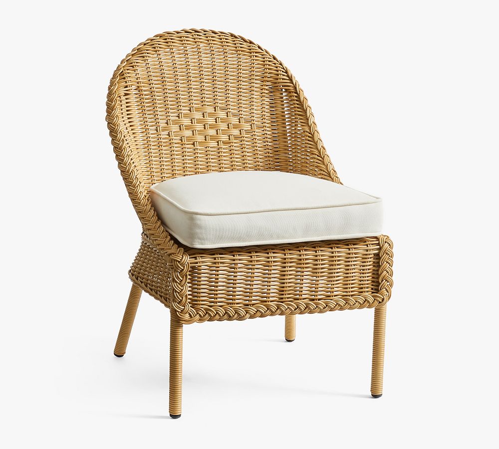 Westport Wicker Outdoor Dining Side Chair Pottery Barn