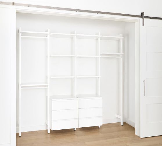 Essential Reach-In Closet by Hold Everything, 8' Hanging System with 3 ...