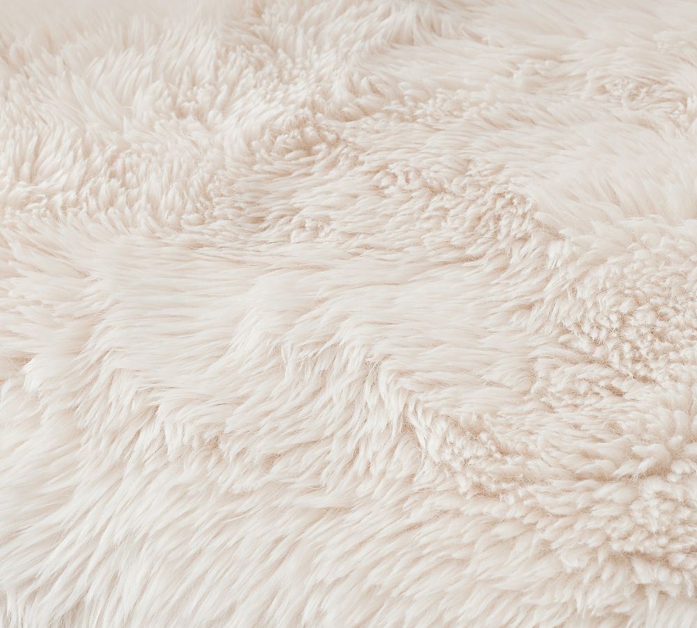 Luxe Faux Fur Pet Throw Blanket Pottery Barn
