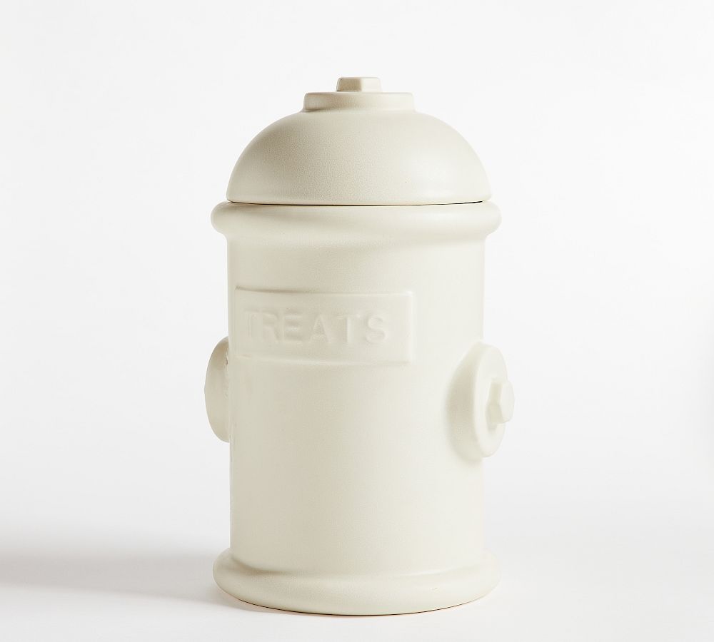 Mason Stoneware Fire Hydrant Shaped Pet Treat Canisters