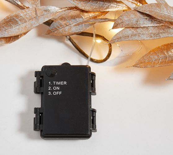 Leafy Glam String Lights Garland Pottery Barn