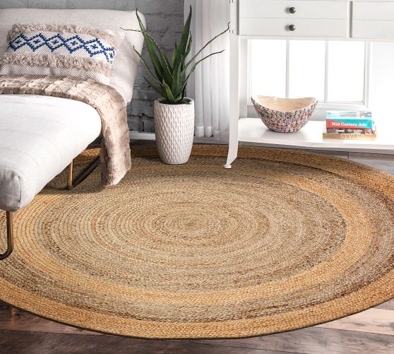 Ellston Jute Round Rug | Pottery Barn