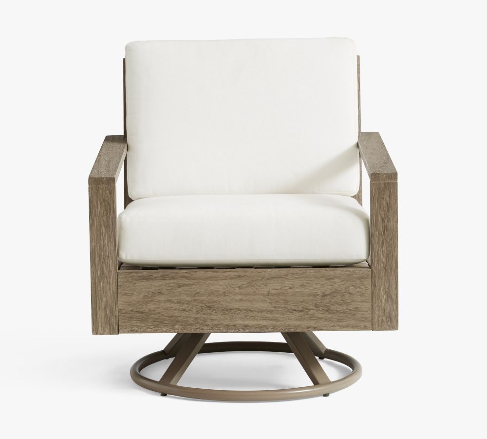 Indio FSC® Eucalyptus Swivel Lounge Chair Pottery Barn