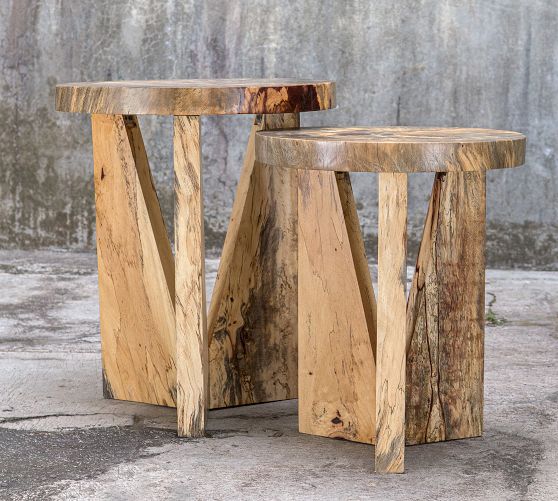 Kate Round Nesting End Tables Pottery Barn