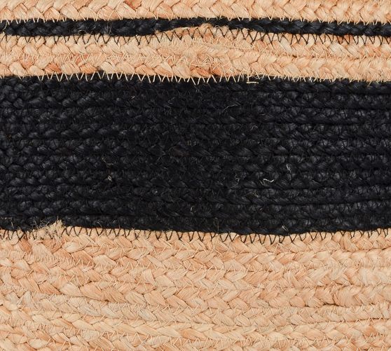 Sacha Handwoven Outdoor Jute Pouf Pottery Barn