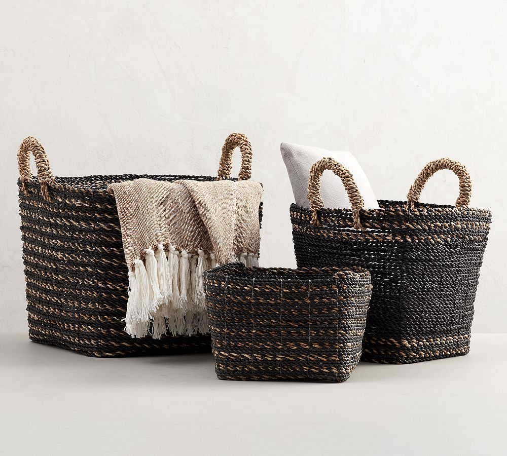 Asher Handwoven Seagrass Utility Basket Pottery Barn