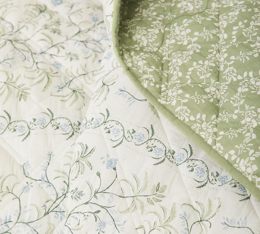 Julia Berolzheimer Clementine Reversible Cotton Quilt Pottery Barn