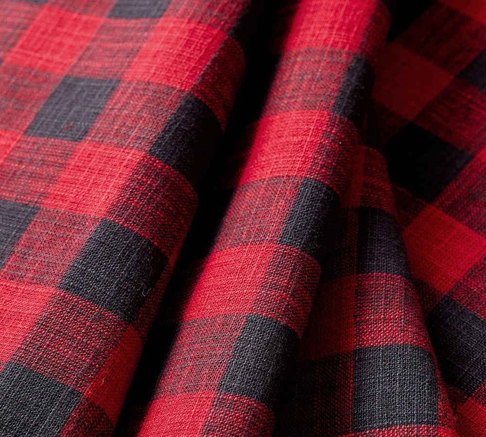 Dalton Check Yarn Dyed Cotton/Linen Table Runner Pottery Barn