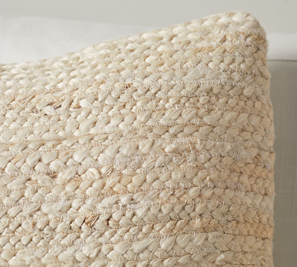 Lanai Jute Throw Pillow Cover Pottery Barn