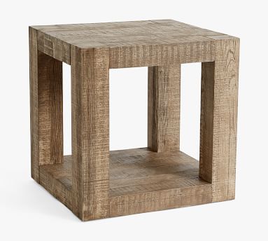 Palisades Rectangular Reclaimed Wood Side Table | Pottery Barn