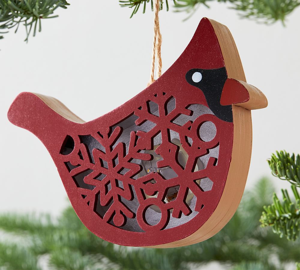 Wooden Animal Ornaments Pottery Barn
