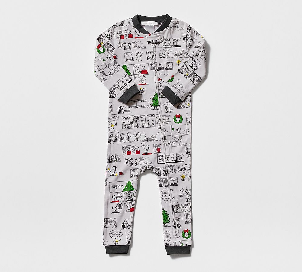 Peanuts™ Holiday Organic Cotton Nursery Pajamas Pottery Barn