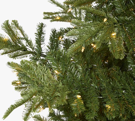 Pre-Lit Washington Spruce Faux Christmas Tree | Pottery Barn