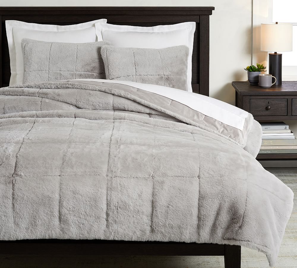 Alpine Faux Fur Quilt Pottery Barn
