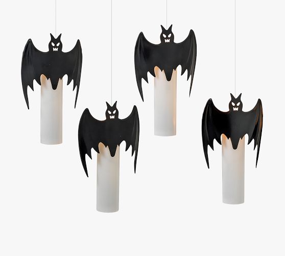 Hanging Bats LED String Lights Set Of 4 Pottery Barn