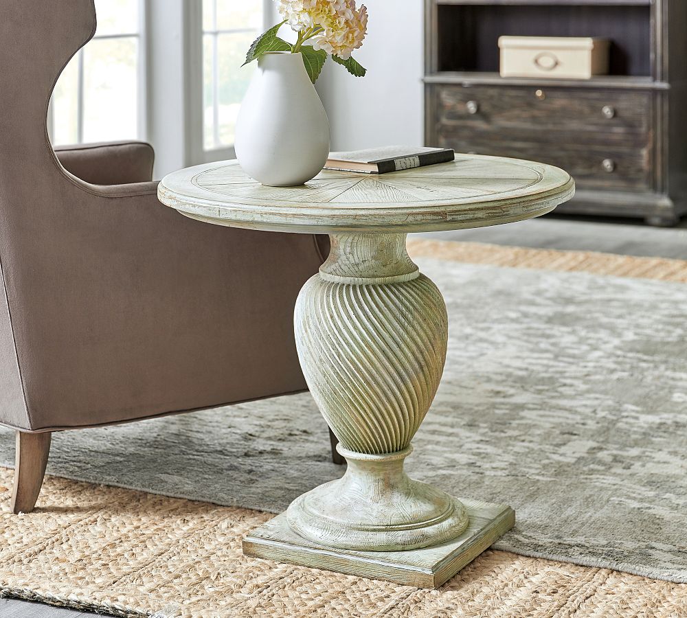 Corrine Round Accent Table Pottery Barn