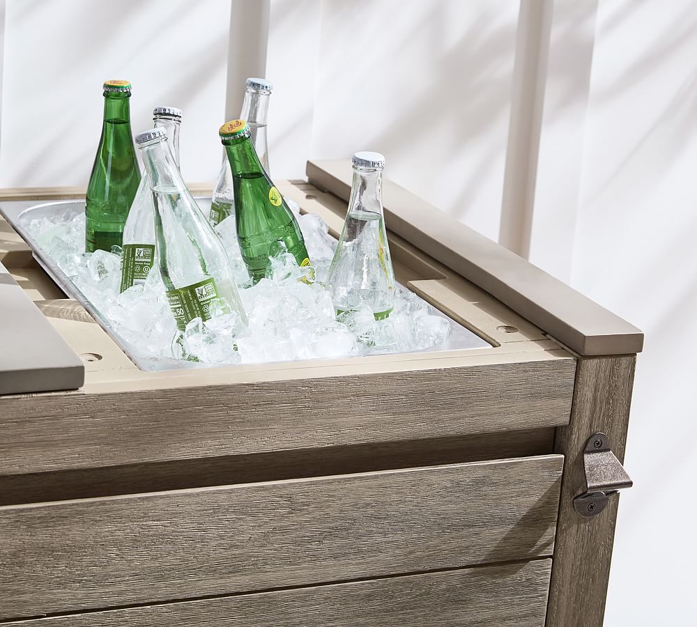 Indio FSC® Eucalyptus Outdoor Kitchen Island | Pottery Barn