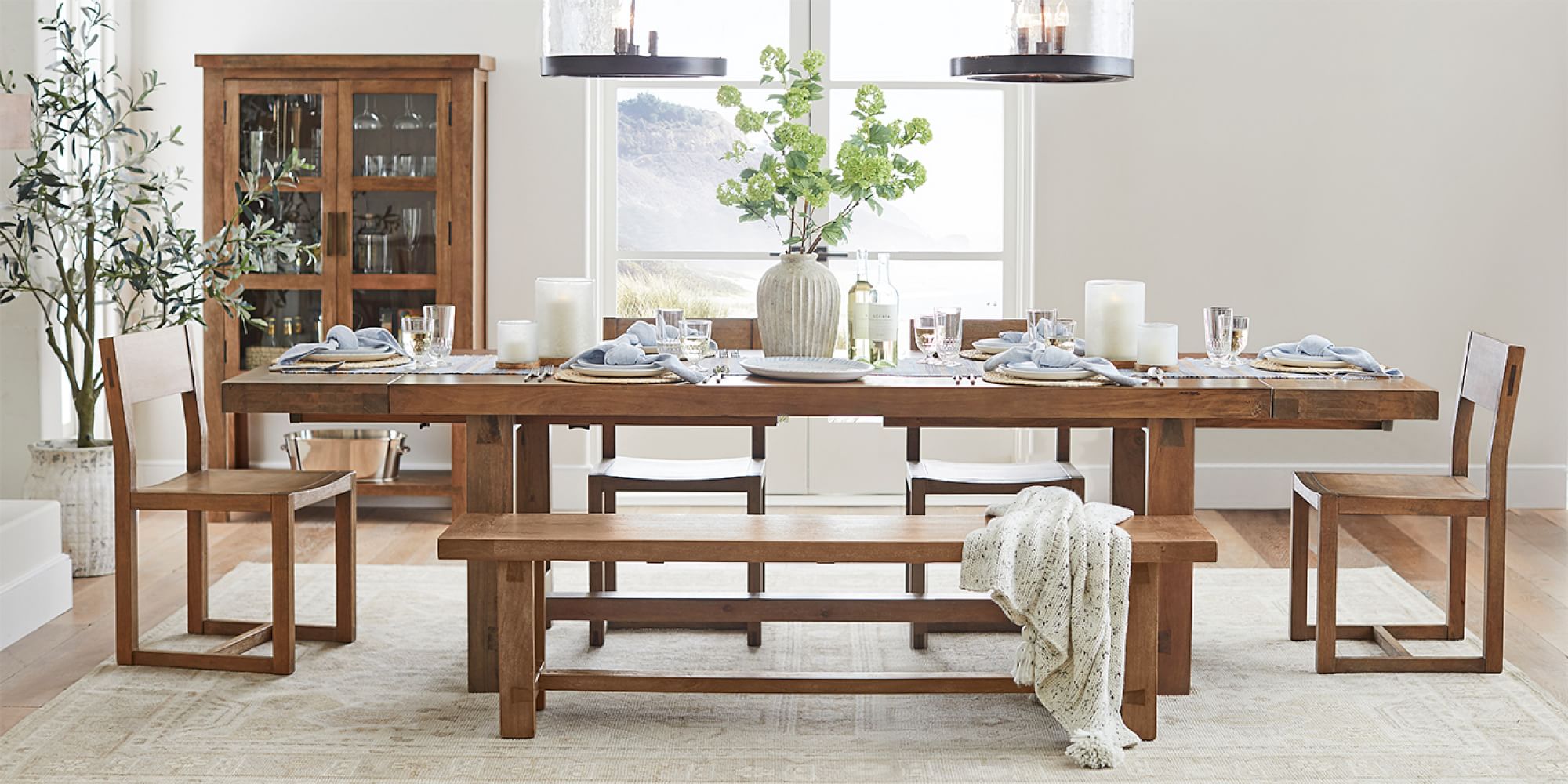 Reed Extending Dining Table Pottery Barn