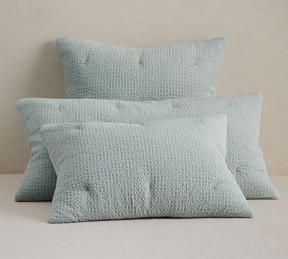 Vintage Washed Cotton/Linen Comforter Sham Pottery Barn