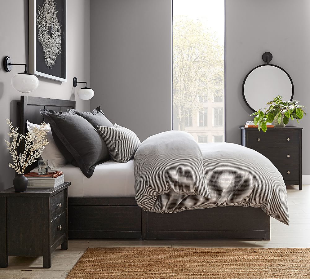 Storage Platform Bed & Headboard Pottery Barn