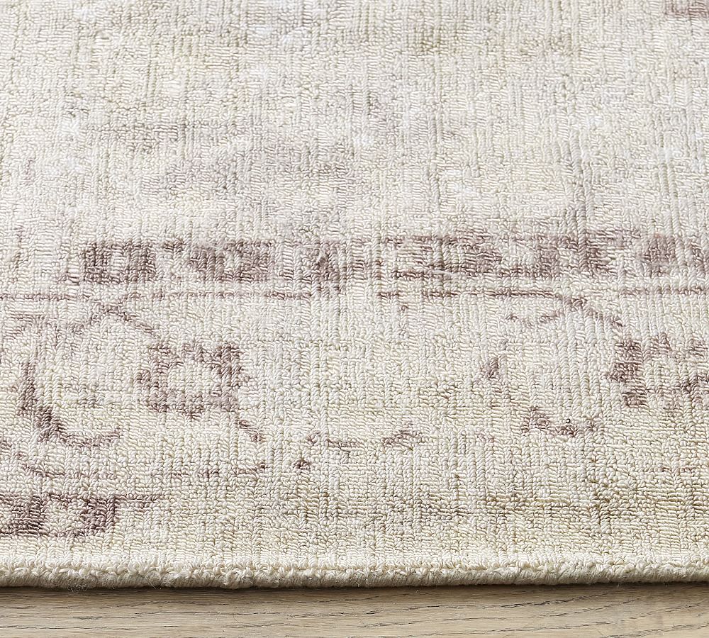 Candace Printed Handwoven Viscose Rug Pottery Barn