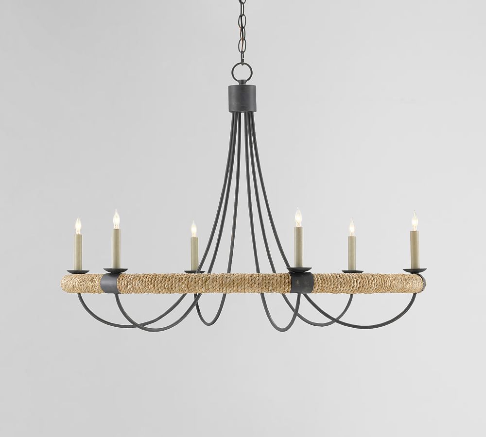 round rope chandelier