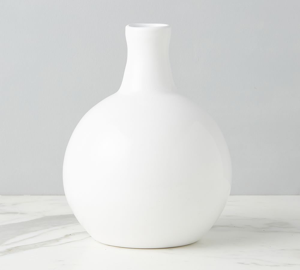 Recycled Glass Bottleneck Vase Pottery Barn