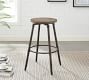 Lexa Reclaimed Wood Swivel Bar & Counter Stools | Pottery Barn