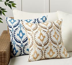 Hanu Embroidered Outdoor Pillow