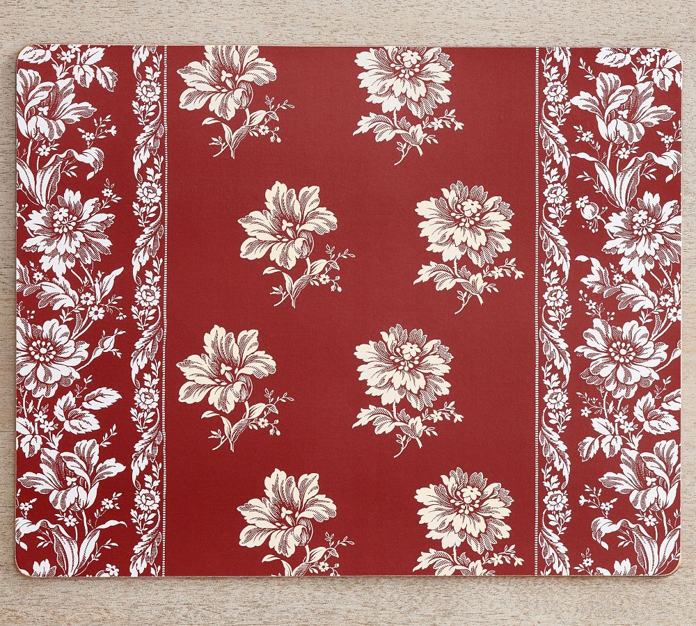 Ella Floral Cork Placemats Set of 4 Pottery Barn