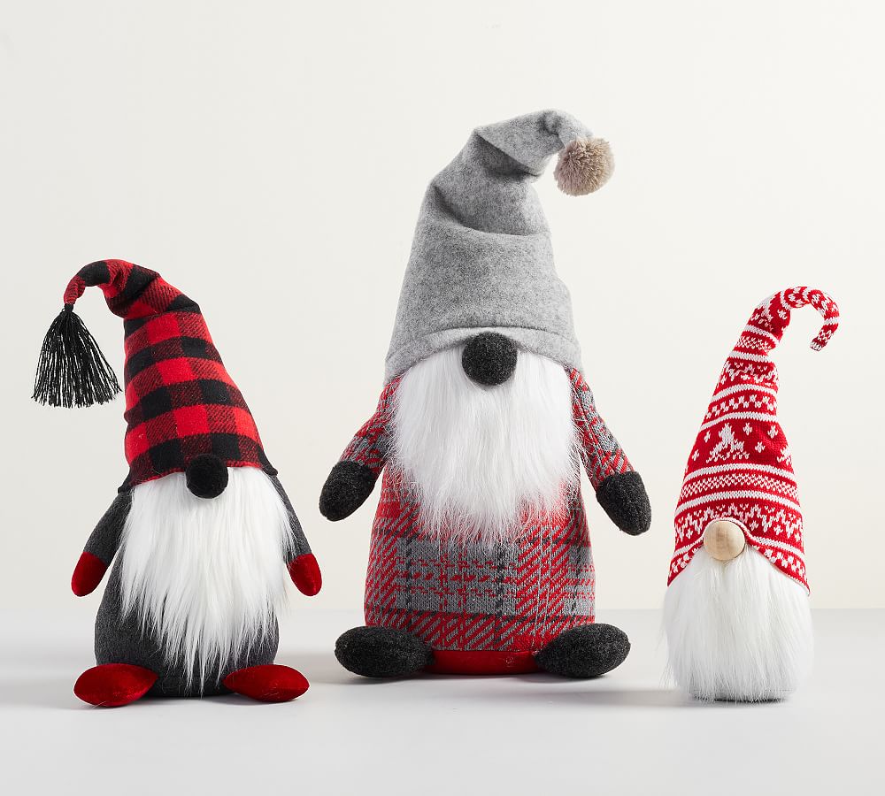 Plush Holiday Gnomes Pottery Barn