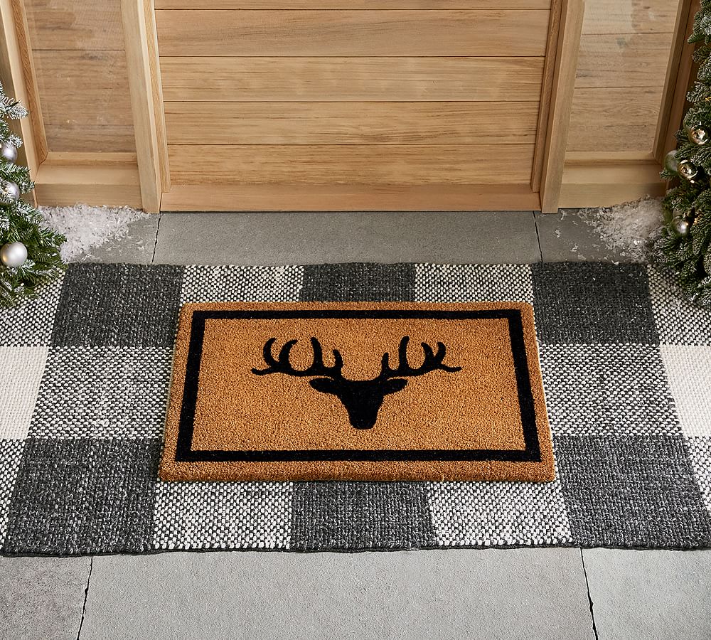 Stag Doormat Pottery Barn