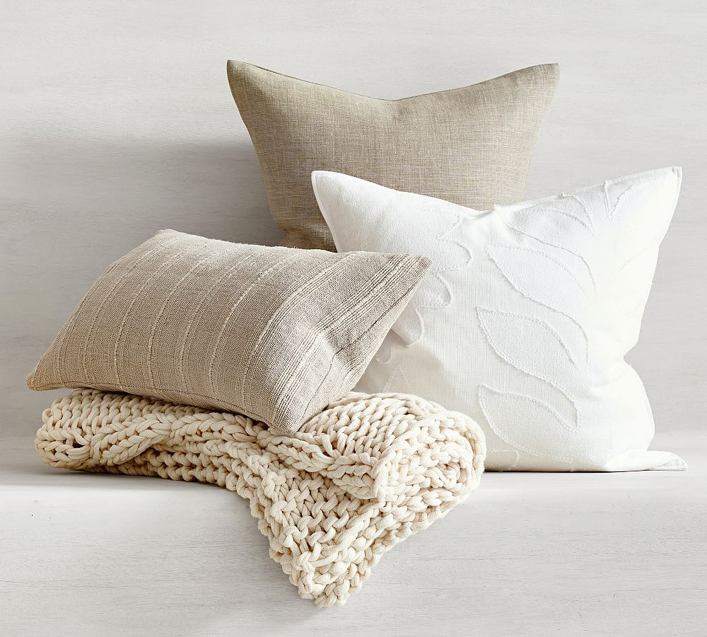 Lilo Embroidered Pillow Cover Pottery Barn