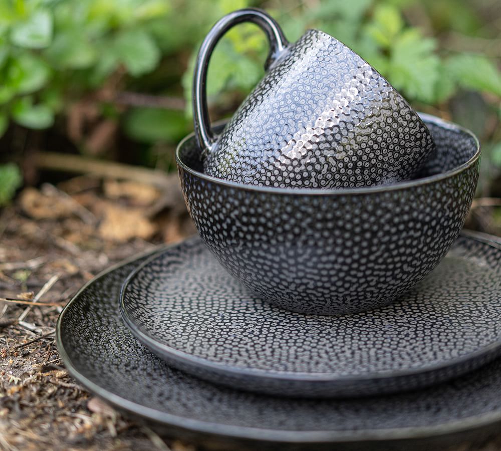 Serene Stoneware 16Piece Dinnerware Set Pottery Barn