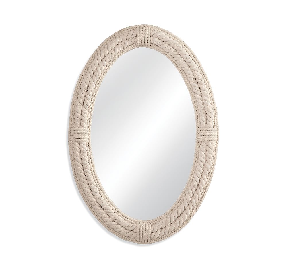 Rope Oval Mirror 38" X 27" Pottery Barn