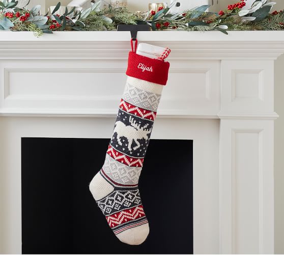 Natural Fair Isle Stockings Pottery Barn