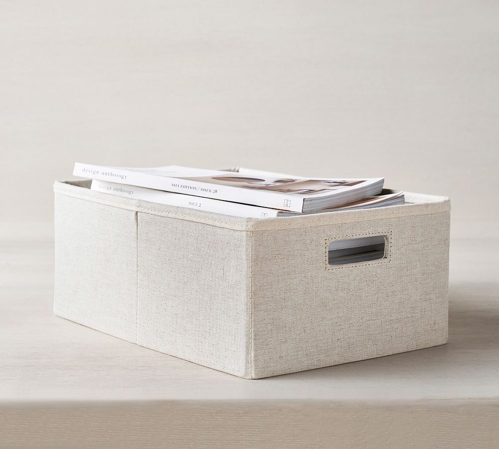 Linen Utility Baskets Pottery Barn