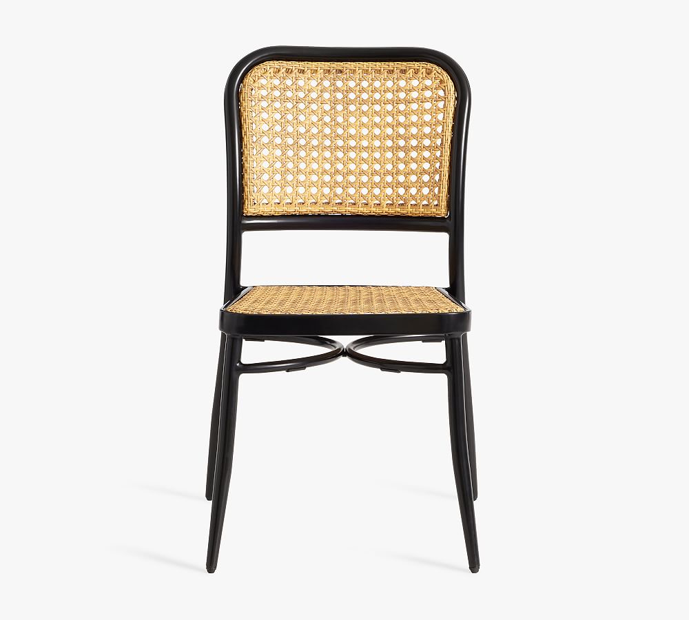 Leucadia Metal & Cane Stackable Bistro Chair Pottery Barn