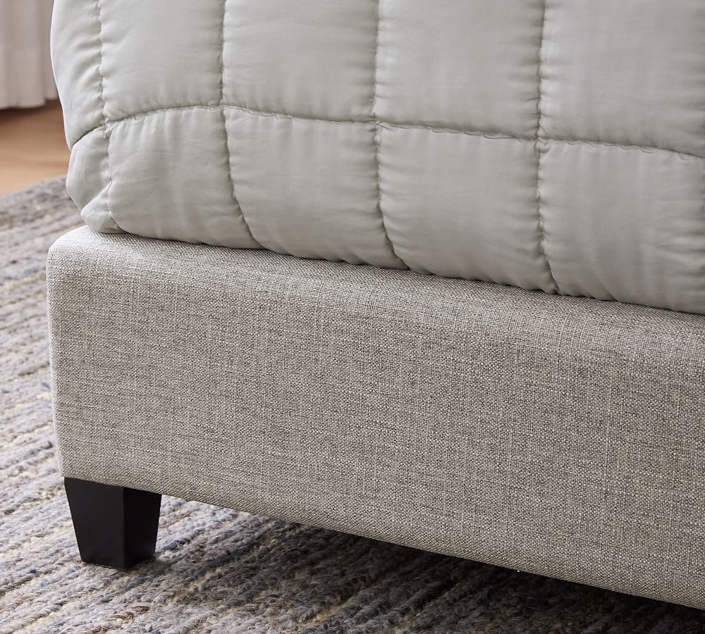 Elliot Shelter Upholstered Bed Pottery Barn