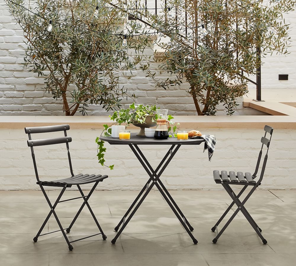 oogst kunstmest Aanbevolen Emu Round Bistro Table + Chair Dining Set | Pottery Barn
