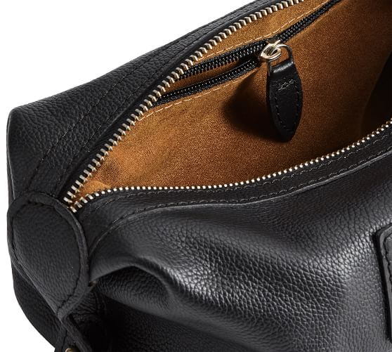 Grant Leather Toiletry Bag Pottery Barn