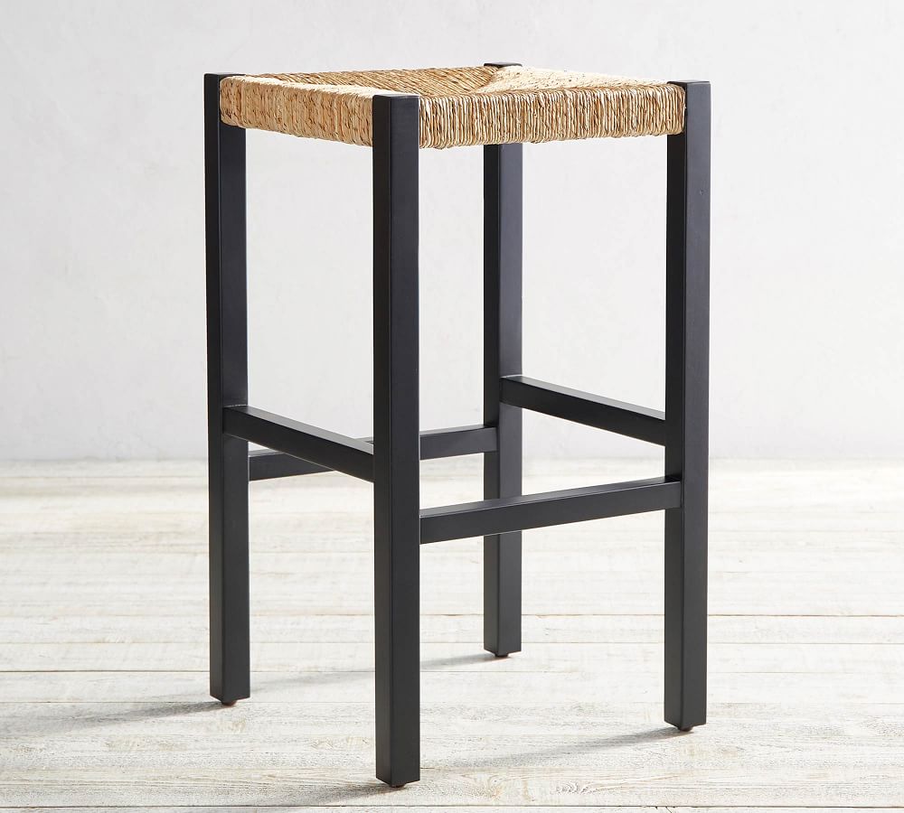 Malibu Woven Backless Bar & Counter Stools Pottery Barn