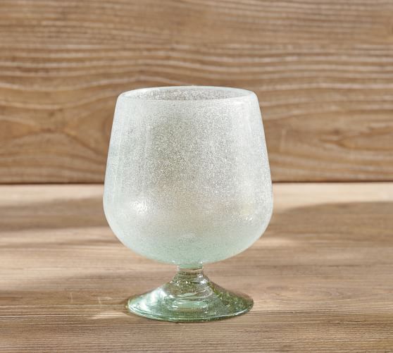 Handcrafted Recycled Sea Glass Spritzer Glasses Pottery Barn