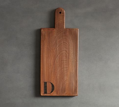 Alphabet Mango Wood Cheese Board - D