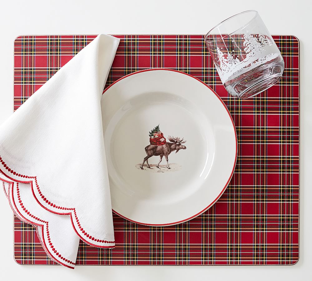 Madison Plaid Cork Placemat Pottery Barn