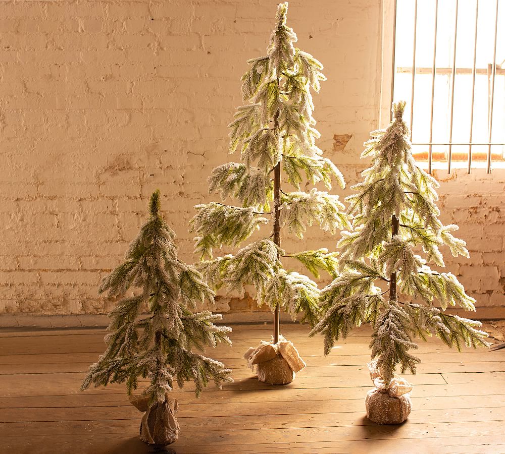 Faux Frosted Christmas Tree Pottery Barn