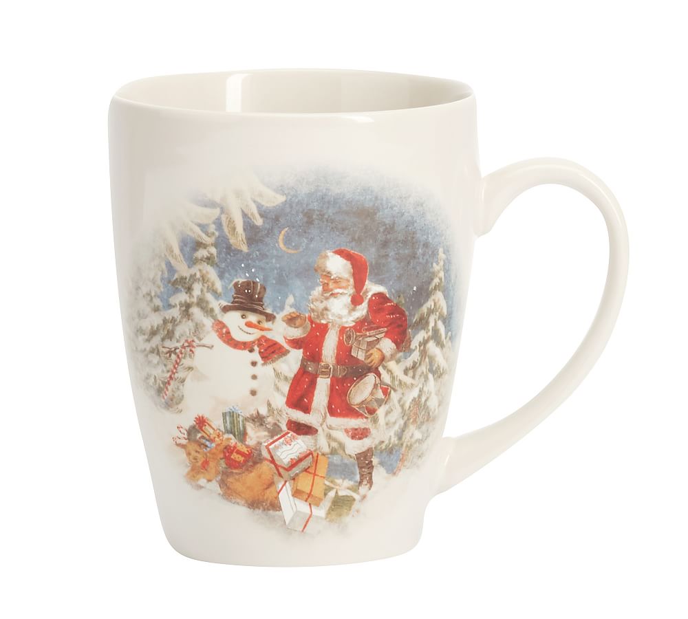 Nostalgic Christmas Coffee Mug - Set of 4 | Pottery Barn