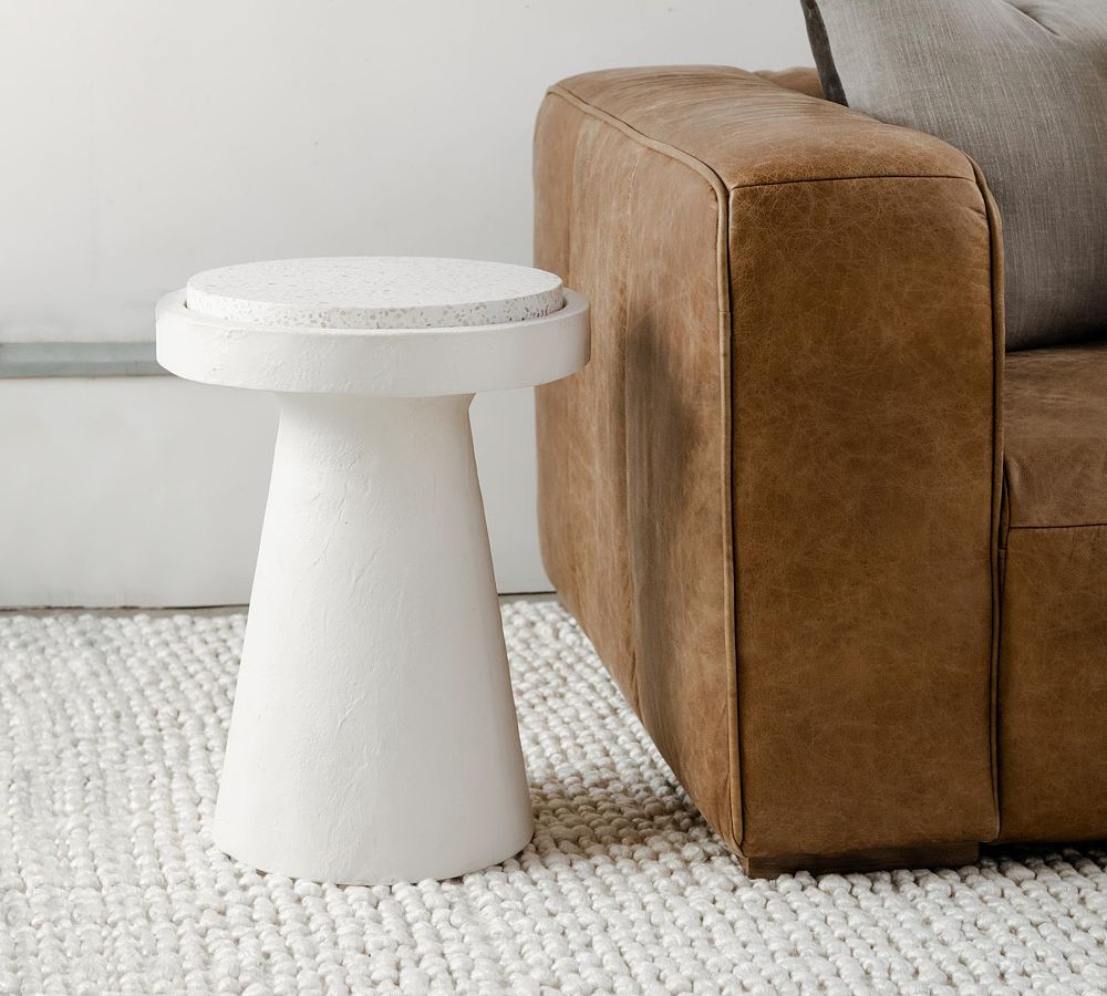 Willow Round Terrazzo Accent Table Pottery Barn